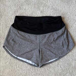 lululemon athletica Black and Gray Athletic Shorts (Like New)